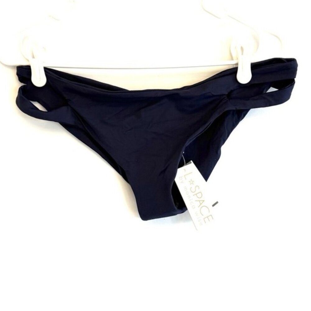 L Space Women’s Navy Hipster Bikini Bottom Size XL